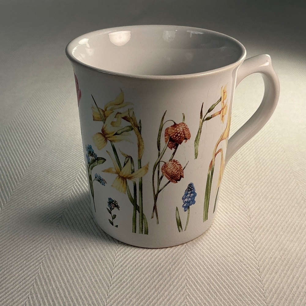 Hallmark Marjolein Bastin Coffee Mug - Tulips, Bees & Nature Sketchbook